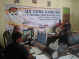 KPU Kerinci Mulai Uji Coba Aplikasi Situng Tahap 2