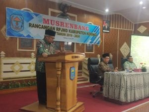Wakil Bupati Ami Taher Membuka Rancangan Musrenbang RPJMD 2019-2024
