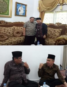 HBA-Adirozal Saling Menyambangi, Mantan Gubernur dan Bupati Kerinci Dua Periode Nampak Harmonis