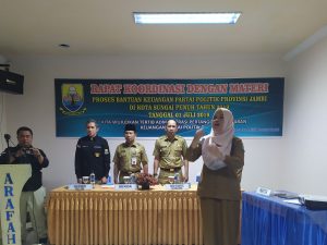 Kesbangpol Provinsi Jambi Gelar Rapat Koordinasi Proses Bantuan Keuangan Parpol