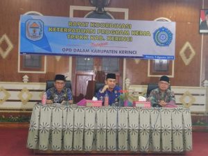 Harapan Bupati Kerinci Dalam Rakoor Keterpaduan Program Kerja TP. PKK Kabupaten Kerinci