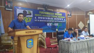 Terpilih Aklamasi, Agung Satria Gunawan Nahkodai KNPI Kerinci