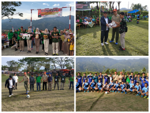 Pembukaan Turnamen Danramil 417/03, PS Kodim 0417 Kerinci Tahan Imbang PS Wartawan