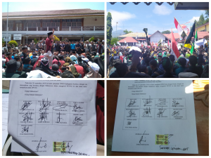 Hasil Tuntutan Mahasiswa dengan DPRD Kerinci dan Sungai Penuh
