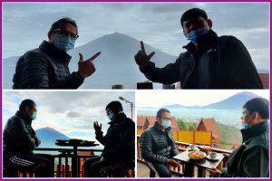 Bertemu Gubernur Sumbar Di Kayu Aro, Syafril Bahas Pilkada dan Connecting Pariwisata Jambi-Sumbar