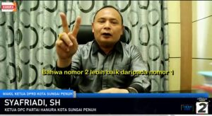 Himbau  Masyarakat Pilih Fikar-Yos. Syafriadi : Beliau Berdua  Punya Kemampuan,  Beretika, Sopan, Santun dan Punya Moral