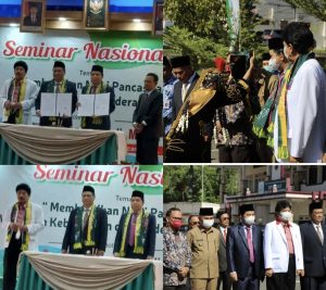 IAIN Kerinci Sambut Hangat Kunjungan Kerja Kepala BPIP, Profesor Yudian Wahyudi Dihadiahi Syal Batik Incung Khas Kerinci