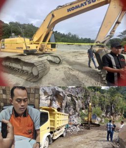 Tak Lengkap Izin, 3 Lokasi Galian C di Kerinci di Police Line