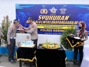 Polres Kerinci Gelar Syukuran Hari Lalu Lintas Bhayangkara ke 67
