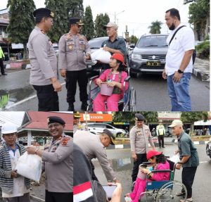 Polres Kerinci Salurkan Bantuan Sosial POLRI Kepada Masyarakat Terdampak  Kenaikan Harga BBM Bersubsidi