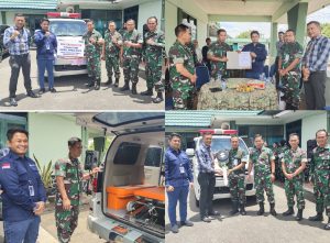 BRI Cabang Sungai Penuh Serahkan CSR 1 Unit Mobil Ambulance ke Kodim 0417 Kerinci