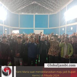Pilkada Kerinci 2024, Yanti Maria Susanti Orang Pertama Deklerasikan Maju Calon Bupati