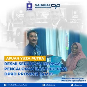 Siap Maju Caleg DPRD Provinsi Jambi, Afuan Yuza Putra : Anak Muda Harus Mewarnai Bukan Di Warnai