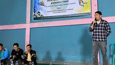Hadiri Pembukaan Turnamen Badminton, Dokter Deri : Ajang Silaturahmi dan Junjung Tinggi Sportifitas
