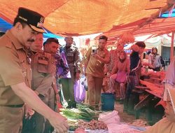 Pj. Bupati Kerinci Asraf Pimpin Sidak Pasar Senen Siulak, Harga Bahan Pokok Cenderung Menurun
