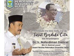 Pj Bupati Kerinci Asraf Ucapkan Belasungkawa Atas Meninggalnya Noferdiman Damrat Dosen Unja Asal Kerinci