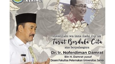 Pj Bupati Kerinci Asraf Ucapkan Belasungkawa Atas Meninggalnya Noferdiman Damrat Dosen Unja Asal Kerinci