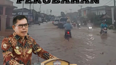 Tagline “Perubahan” Wako Ahmadi Jadi Guyonan, Sulap Jalan Jadi Sungai