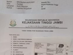 Terkait Kasus Suap Stadion Mini Kota Sungai Penuh, Semut Merah Resmi Laporkan Kasi Pidsus dan Rekan Ke Kejati Jambi