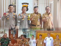 Usai Apel Perdana, Bupati Kerinci Monadi dan Wabup Murison Jalin Silaturahmi ke Dandim, Polres dan PN