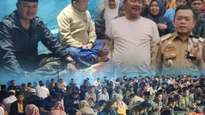 BUNGA DESA, Tempuh Jalan Terjal, Bupati Kerinci Monadi dan Wabup Murison Tiba di Desa Renah Pemetik