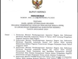 Optimalisasi Kelulusan PPPK Tahap II Tahun 2024, BKPSDM Kerinci Tegaskan Proses Sesuai Regulasi dan Prioritas Pemerintah