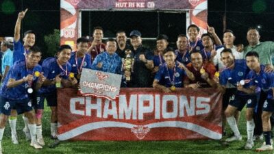 Bank Jambi Raih Juara Mini Soccer Gubernur Cup HUT RI ke-80