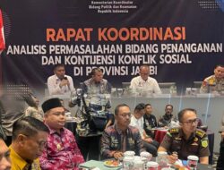 Wabup Kerinci Murison Hadiri Rapat Koordinasi Penanganan dan Kontijensi Konflik Sosial di Jambi