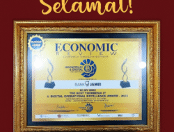 Bank Jambi Raih Penghargaan The Best Indonesian IT & Digital Operational Excellence Award 2025