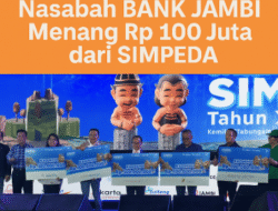 Bank Jambi Ukir Prestasi, Nasabahnya Bawa Pulang Rp100 Juta dari Simpeda