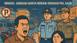 Beranikah Dishub dan Satpol PP Tertibkan Parkir Liar dan Karoke Ilegal ? Warga : Jangan Hanya Berani dengan PKL Saja