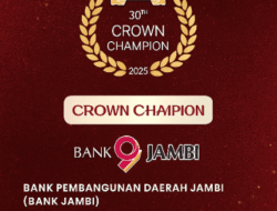 Bank Jambi Raih Predikat Konsistensi Kinerja Sangat Baik Selama 25 Tahun Berturut-turut