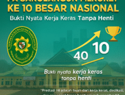 PA Sarolangun Meroket ke 10 Besar Nasional, Bukti Nyata Kerja Keras Tanpa Henti