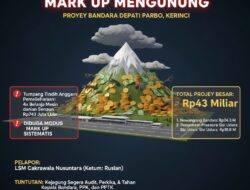 Kejagung Diminta Usut Proyek Bandara Depati Parbo, Dugaan Mark Up Menggunung