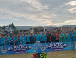 Semarak dan Penuh Kekeluargaan, Turnamen Sepak Bola Bupati Kerinci Cup 2025 Resmi Dibuka
