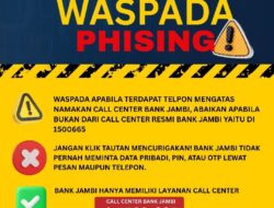 Bank Jambi Imbau Nasabah Waspada Modus Phising, Jangan Berikan Data Pribadi