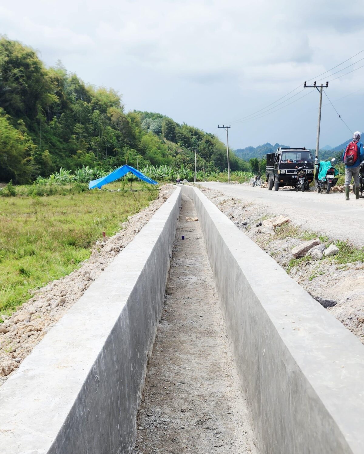 Terlihat salah satu irigasi yang ada di Kabupaten Kerinci