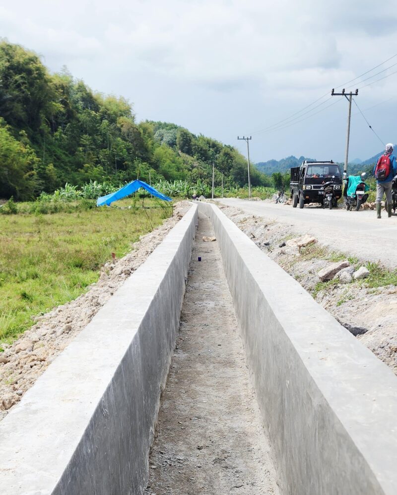 Terlihat salah satu irigasi yang ada di Kabupaten Kerinci