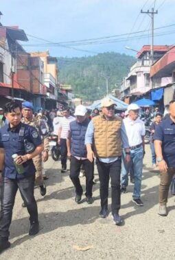 Wako Alfin Pantau Pasar Tanjung Bajure, Serap Aspirasi Pedagang