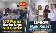 Membludak!!! Antusias Masyarakat Depati Tujuh mendaftar NIB Usaha Gratis bersama Ibuk Era Tri Suci dkk Pembina Industri