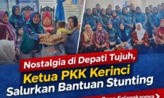 Nostalgia di Depati Tujuh, Ketua PKK Kerinci Novra Wenti Salurkan Bantuan Stunting
