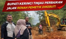 Gerak Cepat! Bupati Monadi Awasi Perbaikan Jalan Renah Pemetik