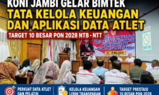 Buka Bimtek Tata Kelola Keuangan dan Aplikasi Data Atlet, Mat Sanusi : Target 10 Besar di PON 2028