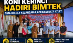 Koni Kerinci Hadiri Bimtek Tata Kelola Keuangan dan Aplikasi Data Atlet di Jambi