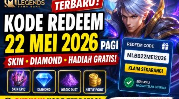 Kode Redeem Mobile Legends Terbaru 22 Mei 2026 Pagi: Klaim Skin, Diamond, dan Hadiah Gratis Sebelum Hangus!