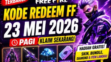 Kode Redeem FF Terbaru 23 Mei 2026 Pagi: Klaim Hadiah Skin, Diamond dan Bundle Gratis Sebelum Hangus!