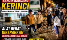 Banjir Bandang, Bupati Monadi Turun Langsung dan Kerahkan Alat Berat