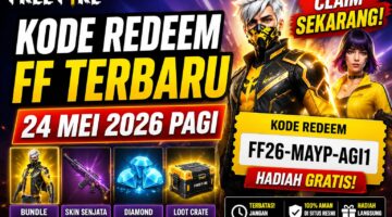 Kode Redeem FF Terbaru 24 Mei 2026 Pagi: Klaim Hadiah Skin dan Diamond