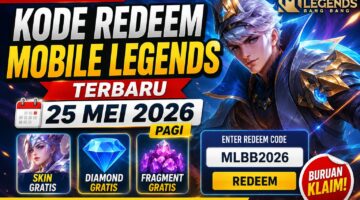 Kode Redeem Mobile Legends Terbaru 25 Mei 2026 Pagi