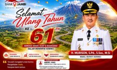 Bank Jambi Ucapkan Selamat HUT Ke-61 Wabup Murison